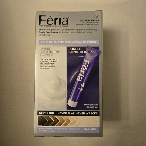 L'Oreal Feria Hair Color Advanced Lightening System Permanent HYPER PLATINUM - Picture 5 of 10